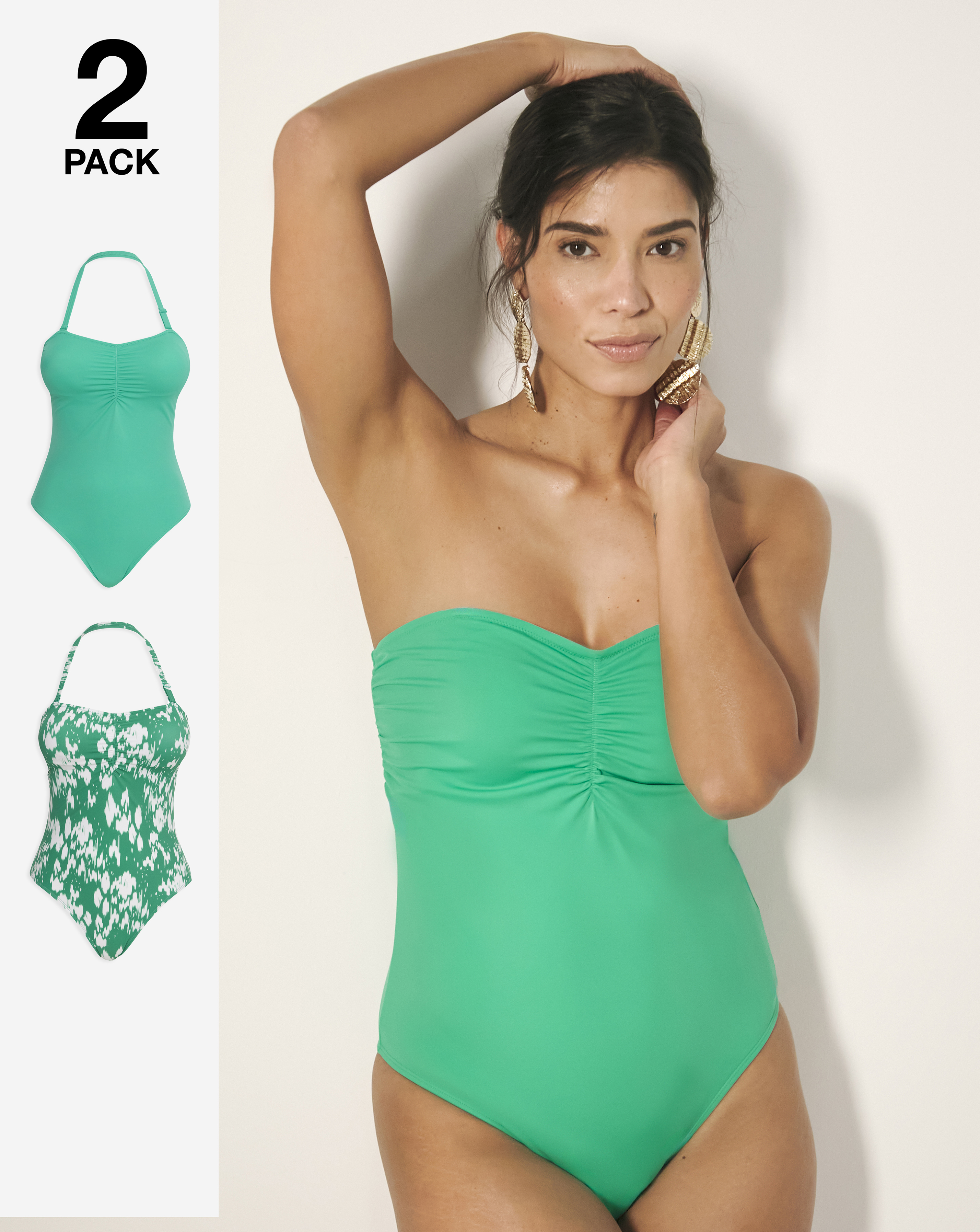 Value 2 Pack Bandeau Swimsuits