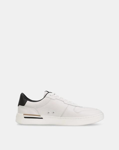 BOSS Clint Leather Trainer - White