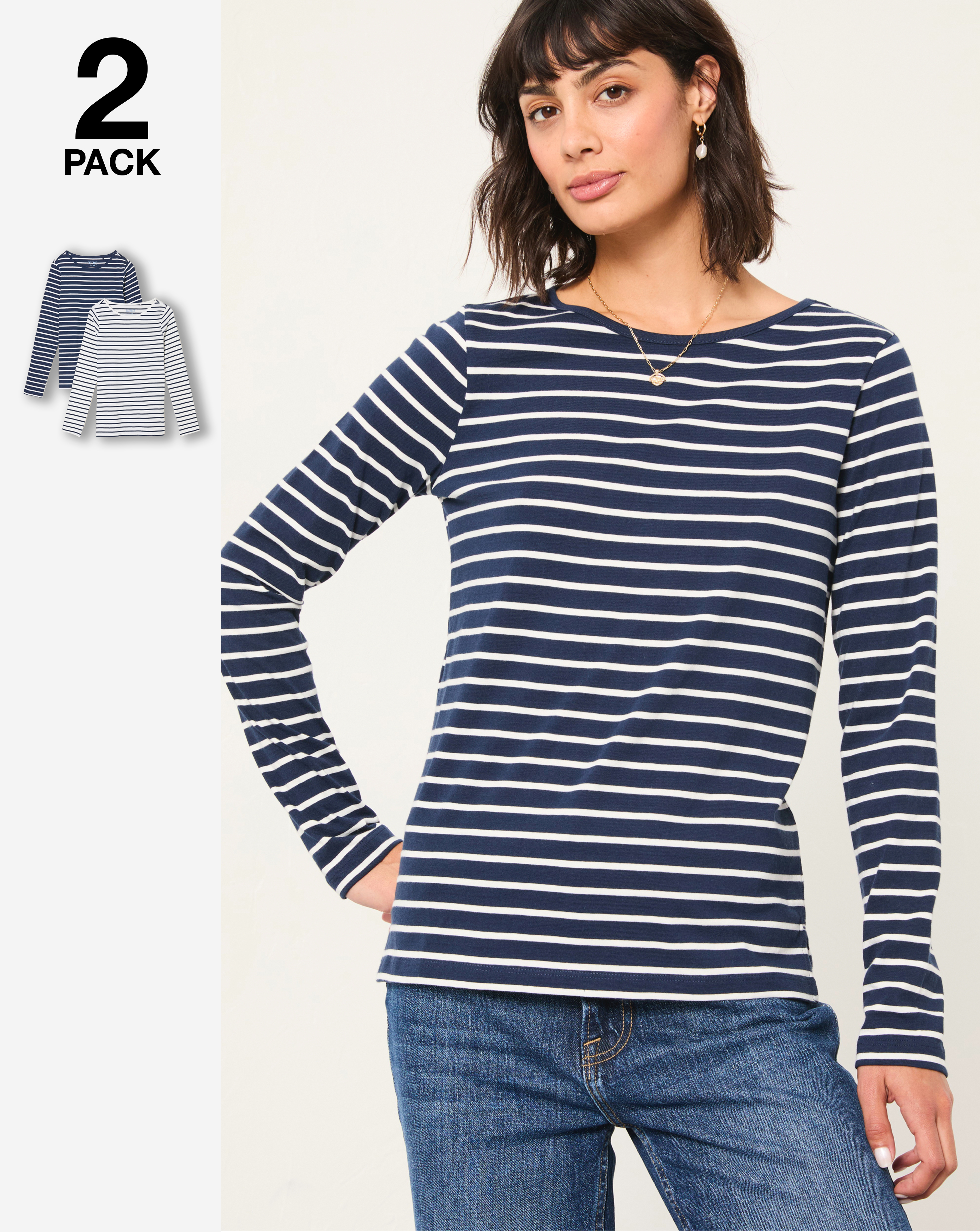 FatFace Breton Tee Multi - FatFace - Size14