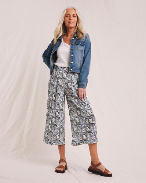Julipa Printed Crinkle Culotte