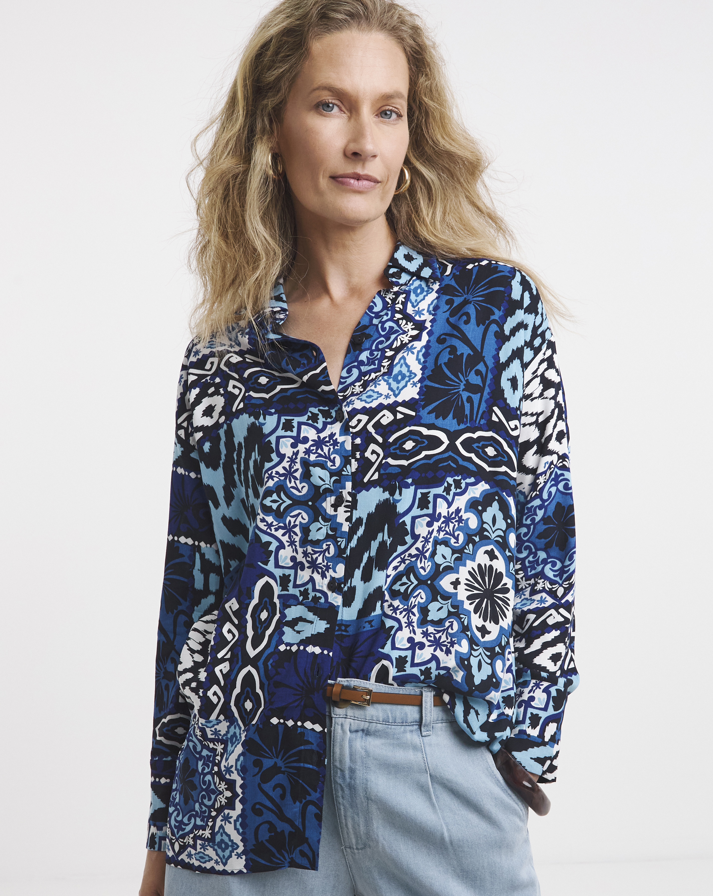 Scarf Print Shirt