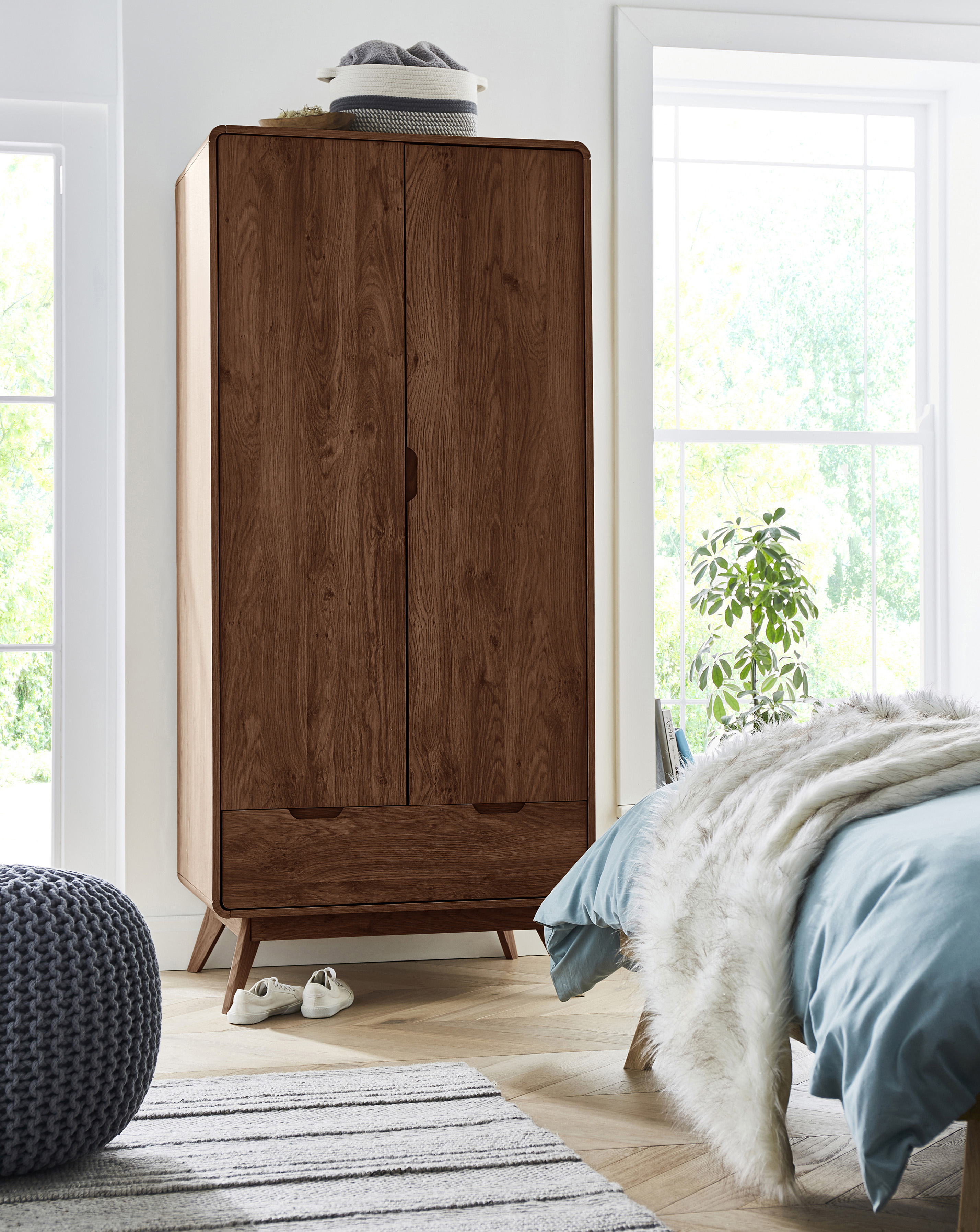 Oslo 2 Door 1 Drawer Wardrobe