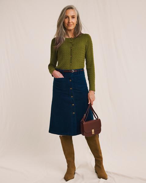Julipa Pure Cotton Cord Skirt