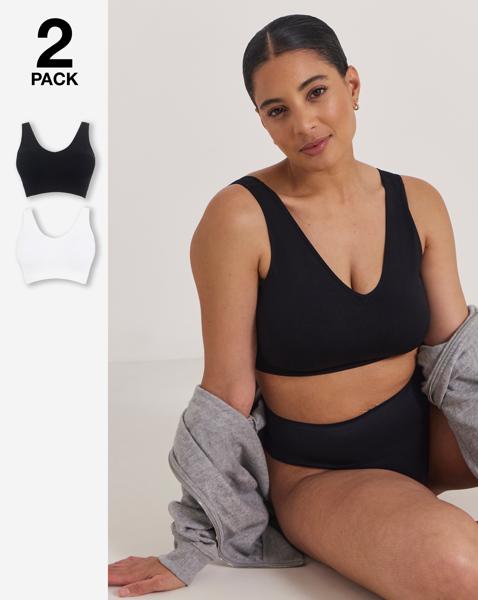 2 Pack Padded Comfort Tops