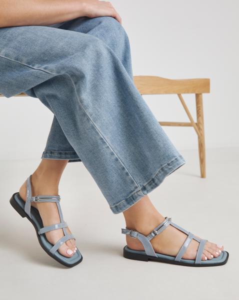 Strappy Flat Sandals Wide