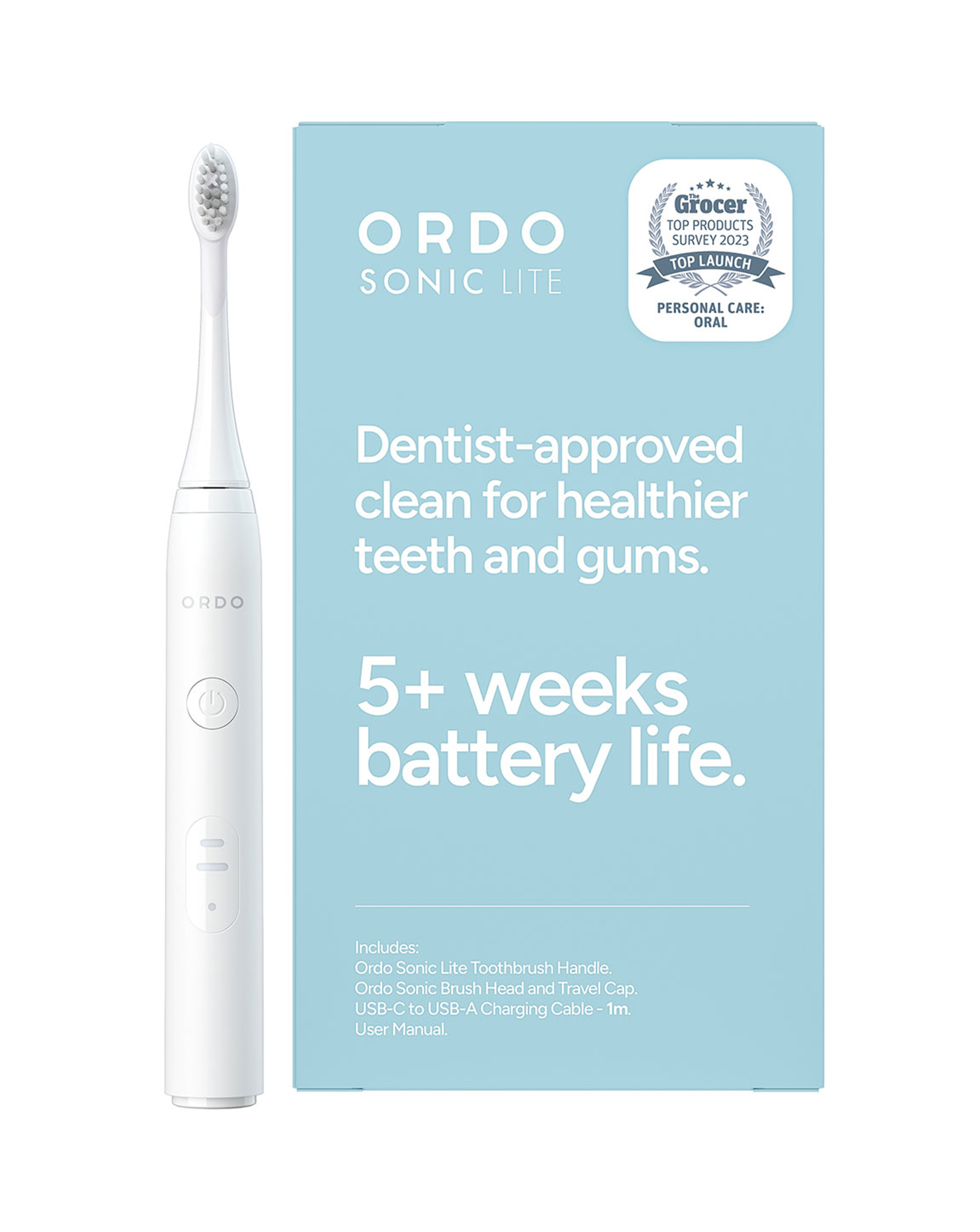 Ordo Sonic Lite Toothbrush - Snow