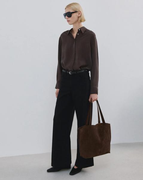 Mango Mid Rise Wide Leg Jean