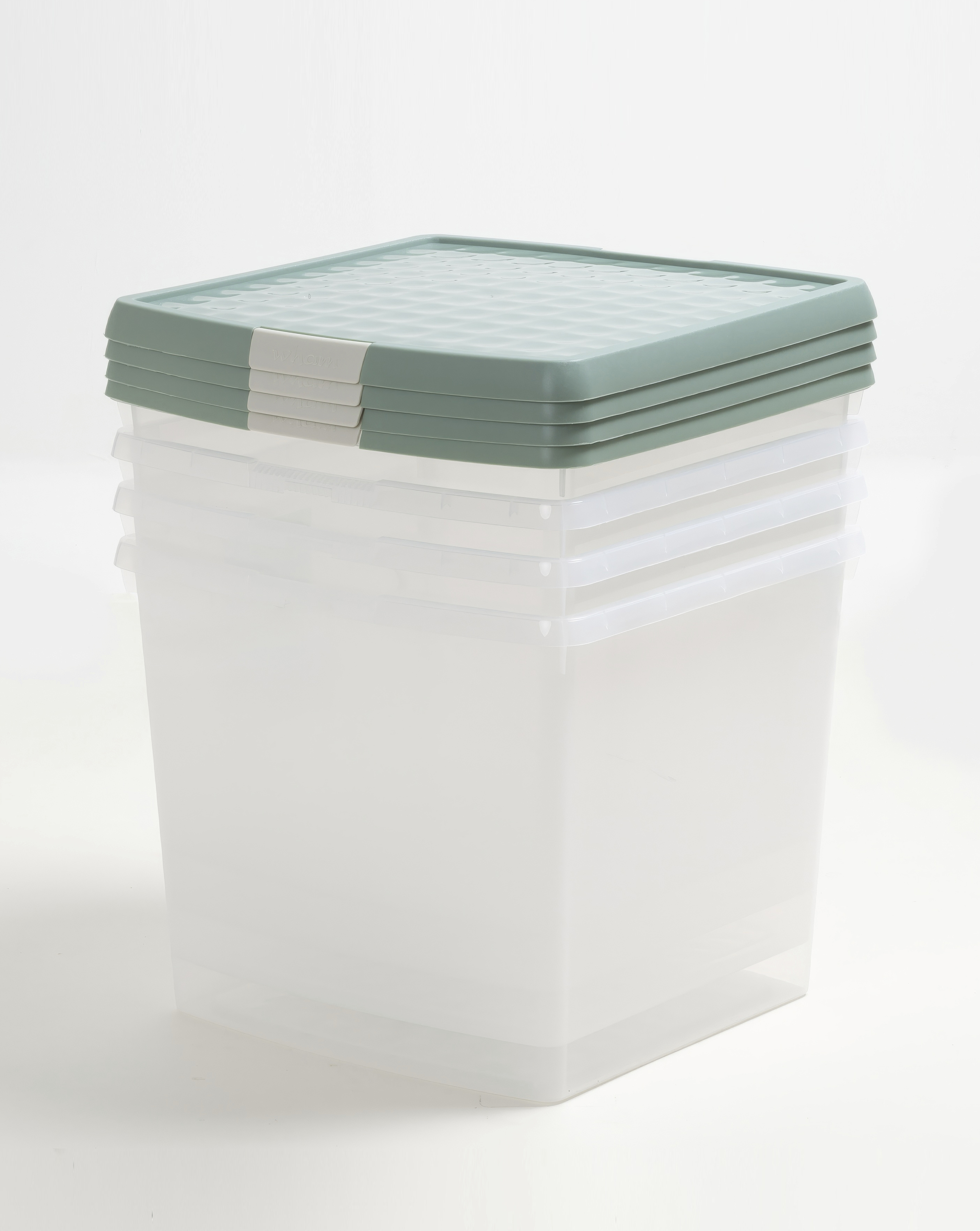 Clip Square Box&Lid Green Milieu 19753/4