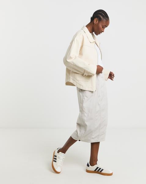 Stone Parachute Cargo Midi Skirt