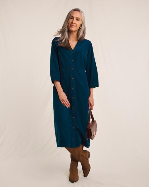 Julipa Pure Cotton Cord Midi Dress
