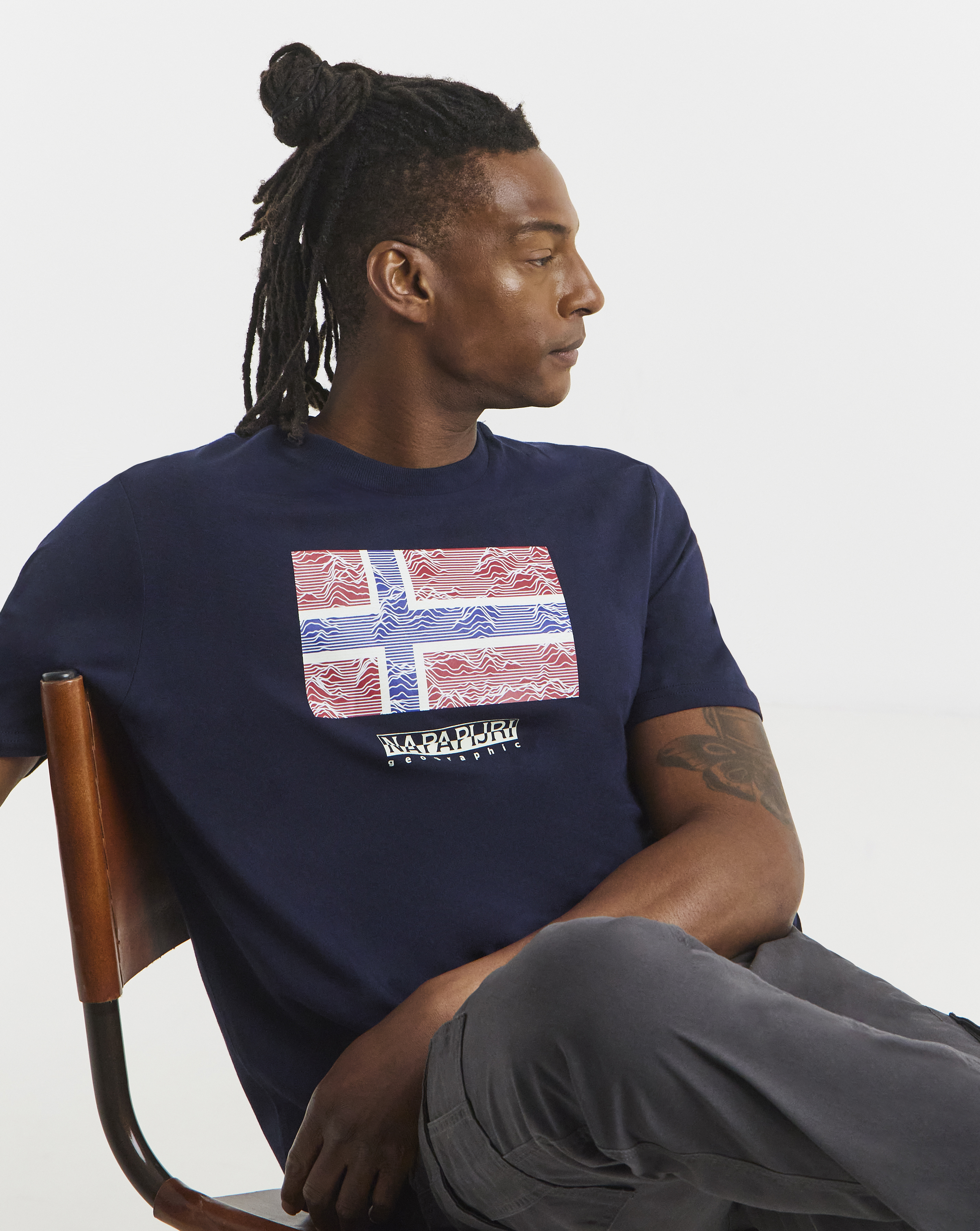 Napapijri Drapeau Flag Graphic T-Shirt