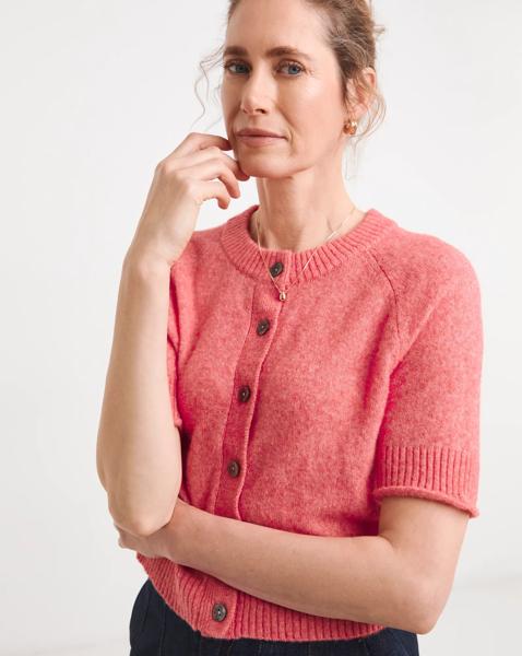 Sheer Short Sleeve Cardigan