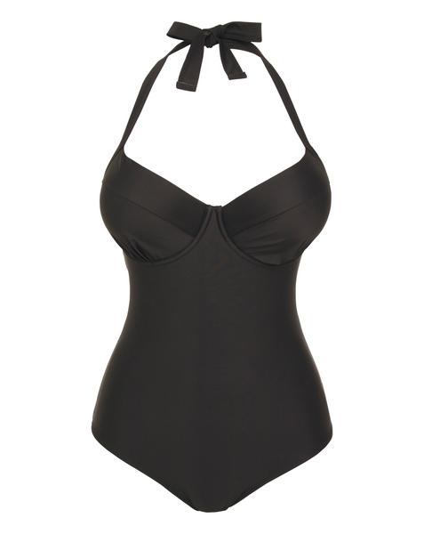 Balcony Halterneck Swimsuit