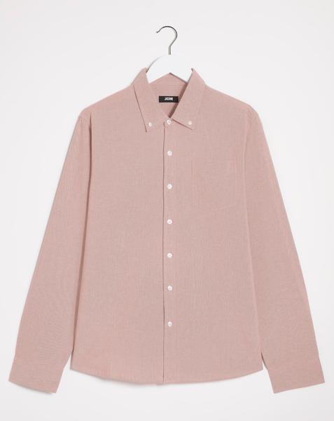 Long Sleeve Plain Oxford Shirt