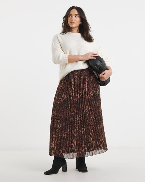 Simply Be Chiffon Pleated Midaxi Skirt