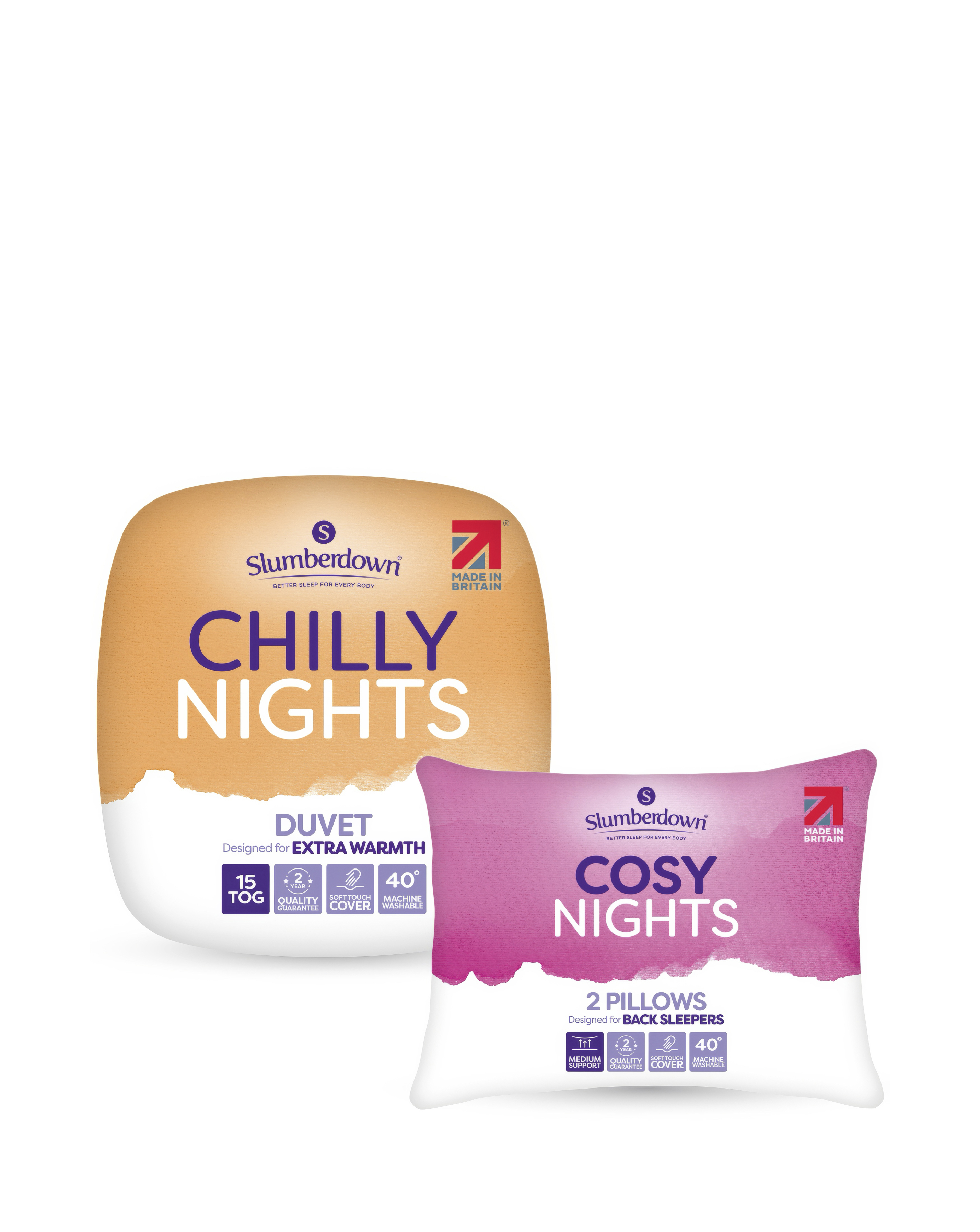 Slumberdown Duvet+2 Cosy Nights Pillows