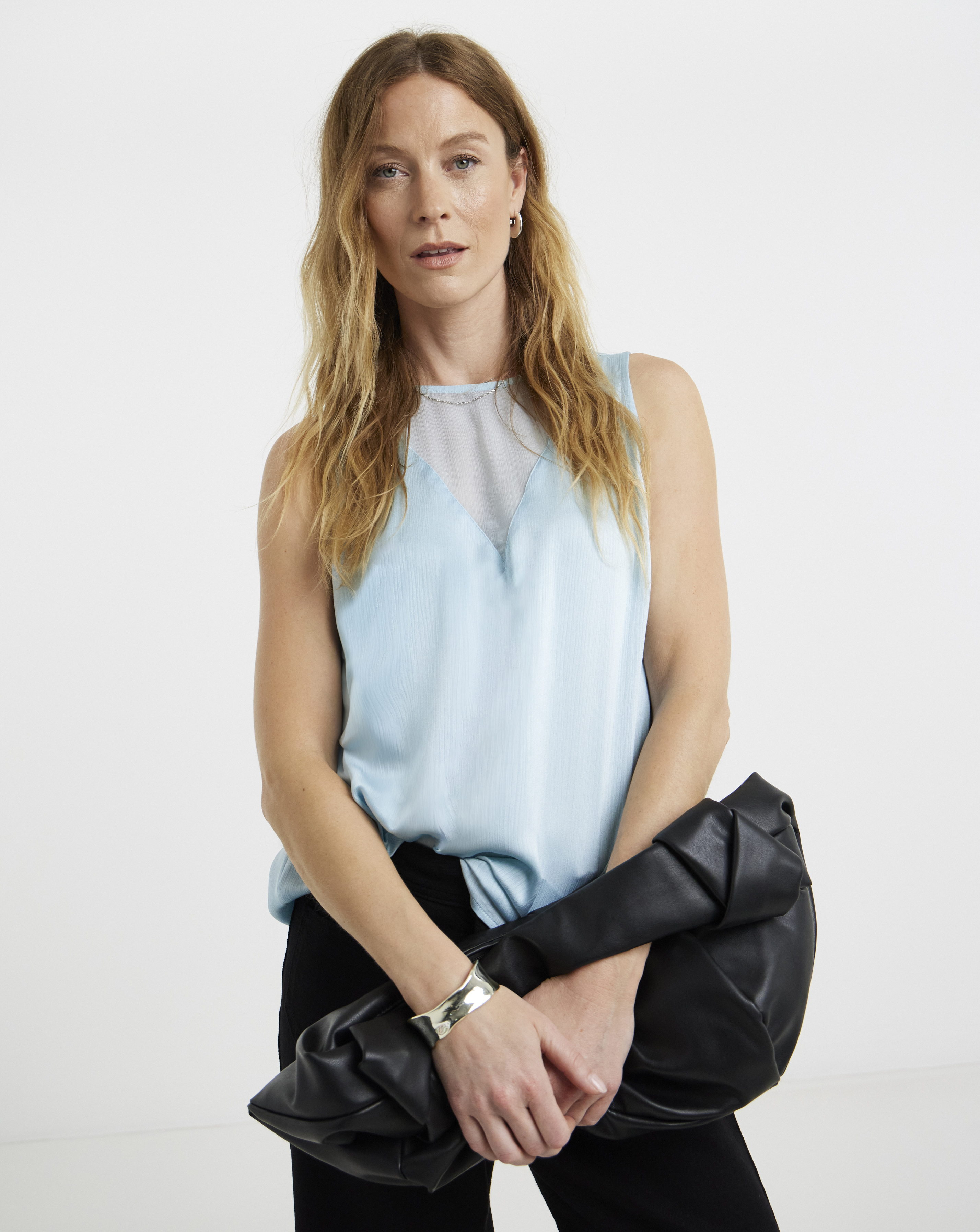 Satin Mix Vest