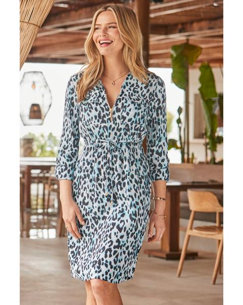 Sosandar Zip Front Pocket Detail Dress
