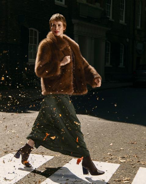 Tipped Faurx Fur Jacket