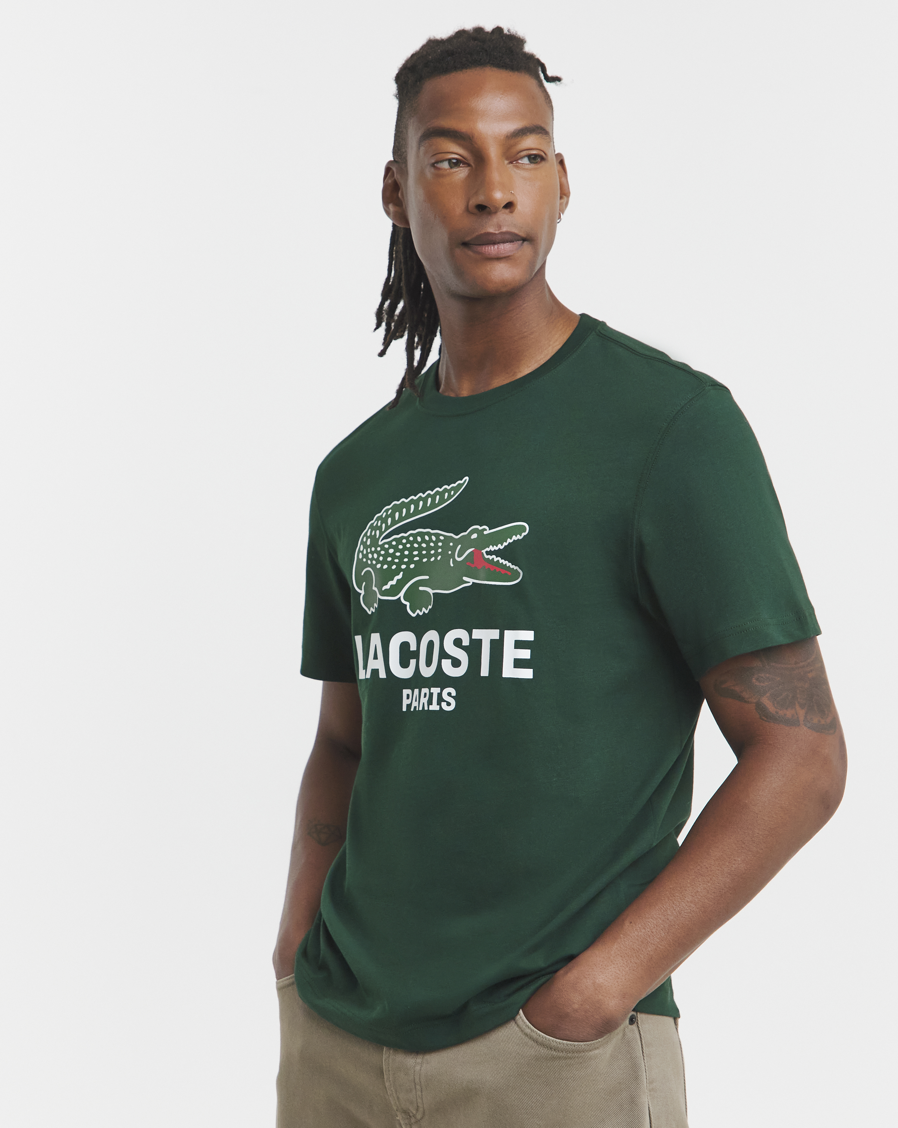 Lacoste Large Croc Logo T-Shirt