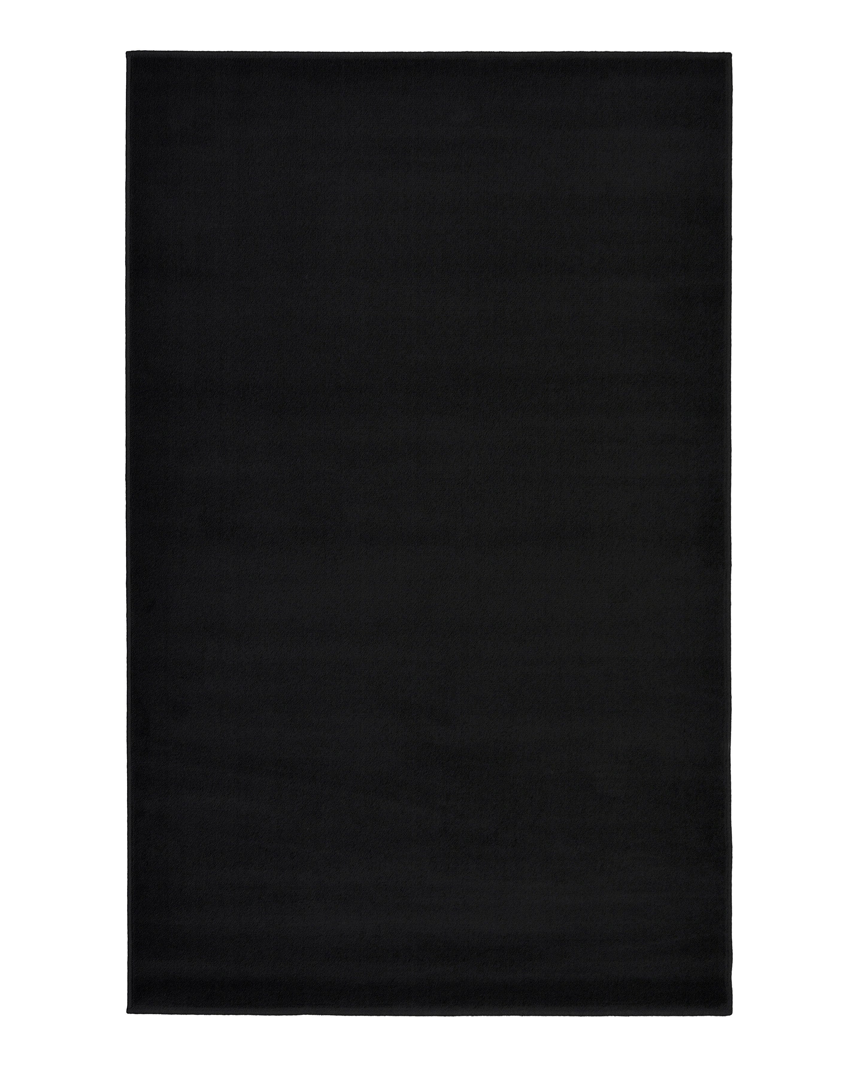 Homemaker Black Colour Co-Ordinates Plain Rug