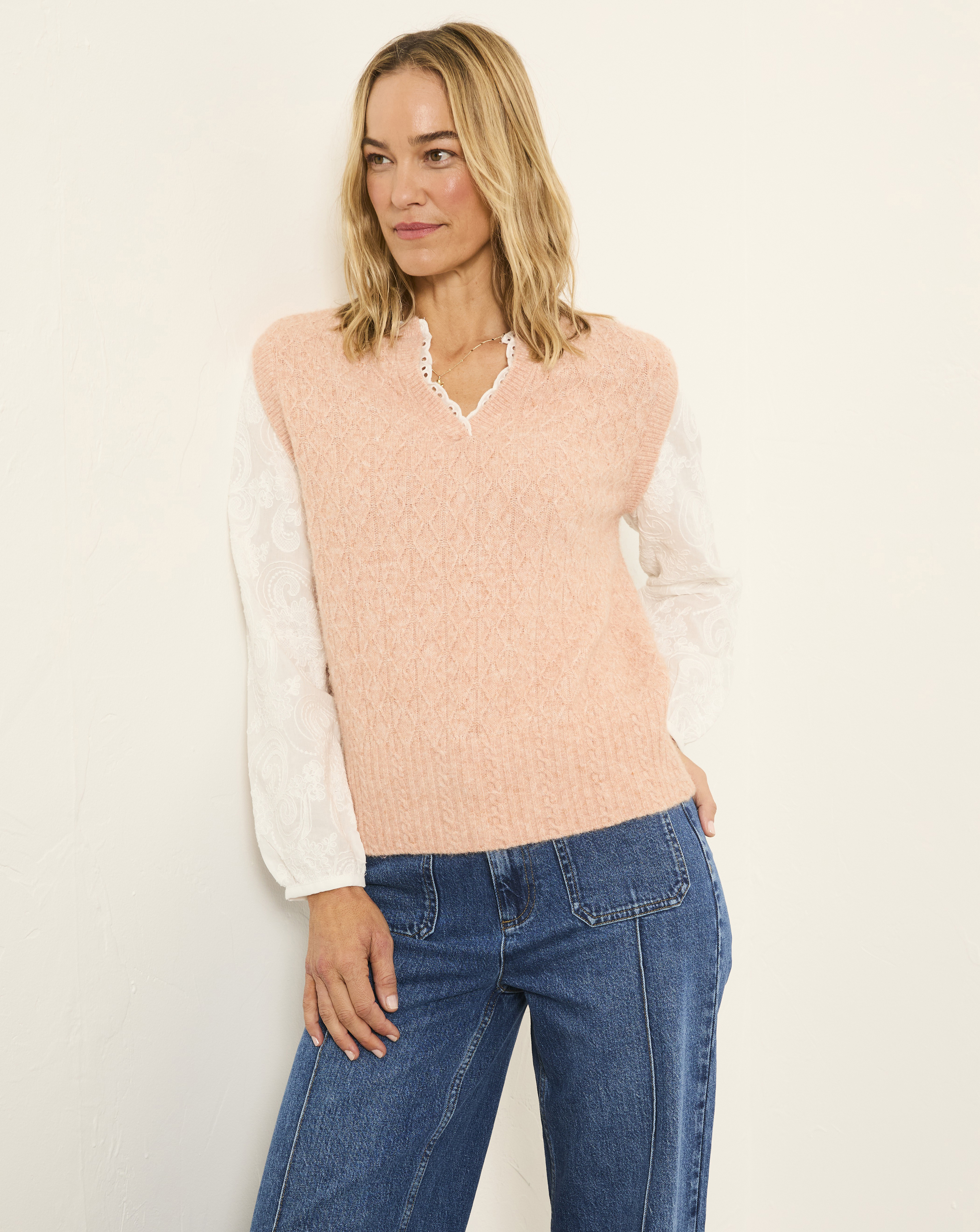 FatFace Knitted Vest