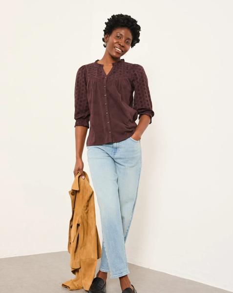FatFace Broderie Top