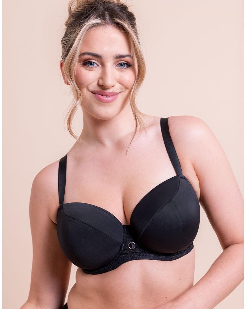 Curvy Kate Women's Black Daze T Shirt Balcony Bra 34D
