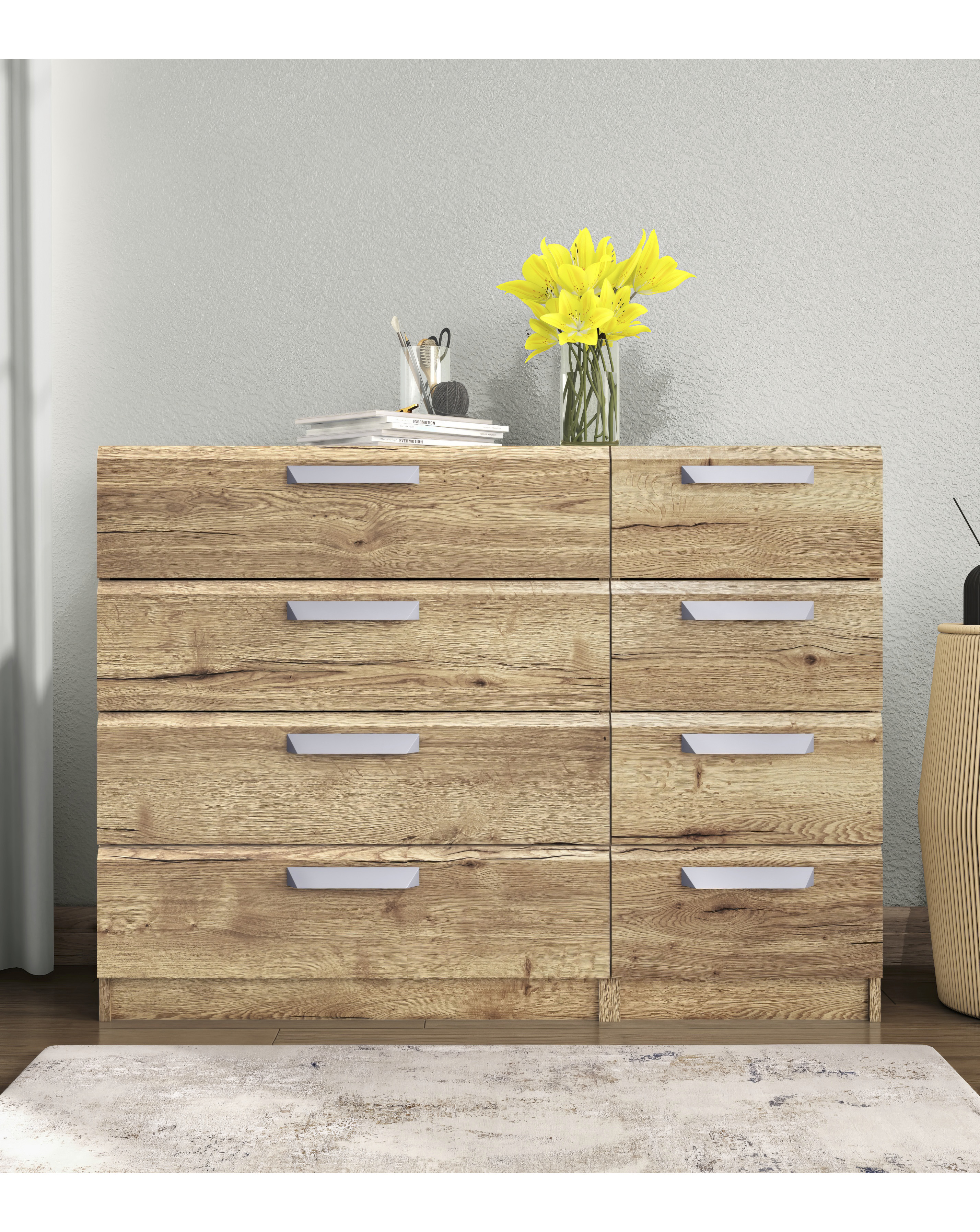 Lugo Assembled 4 plus Drawer Chest