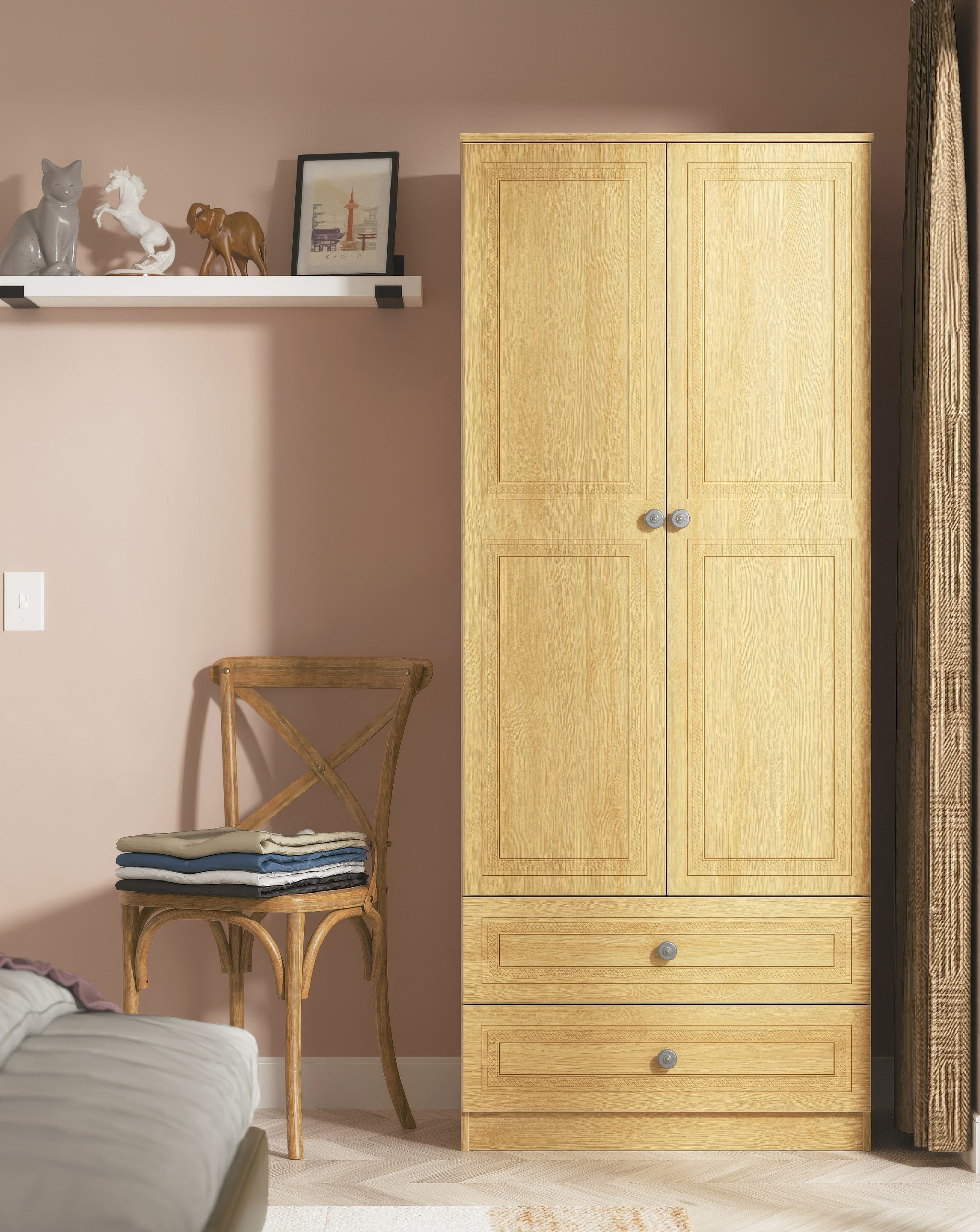 Richmond 2 Door Drawer Wardrobe