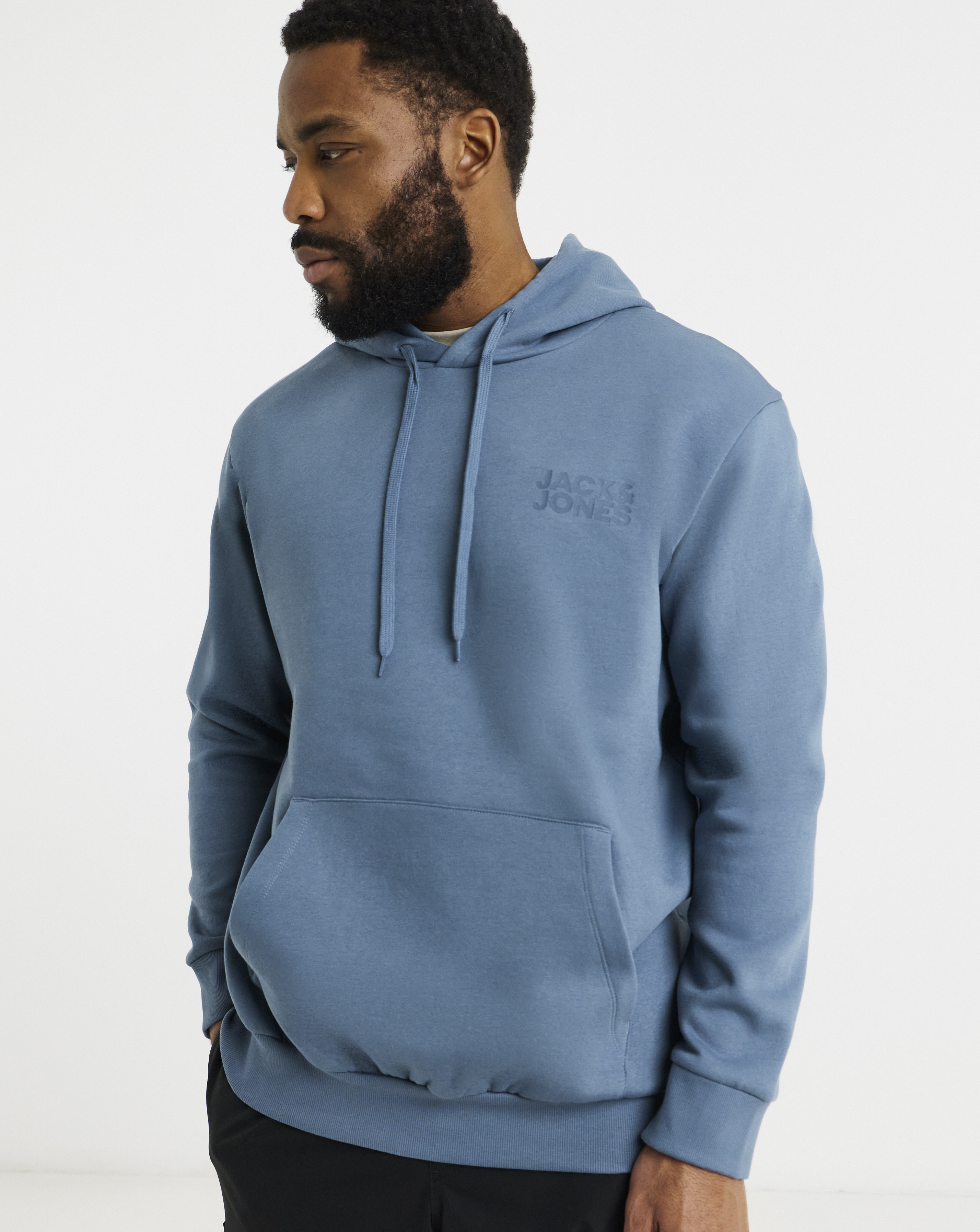 Jack & Jones Blue Corp Logo Hoodie - 3XL(56)