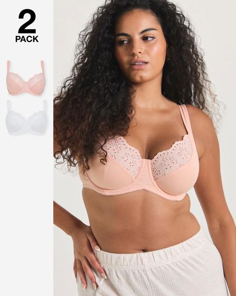 2 Pack New Jane Full Cup Wired Bras