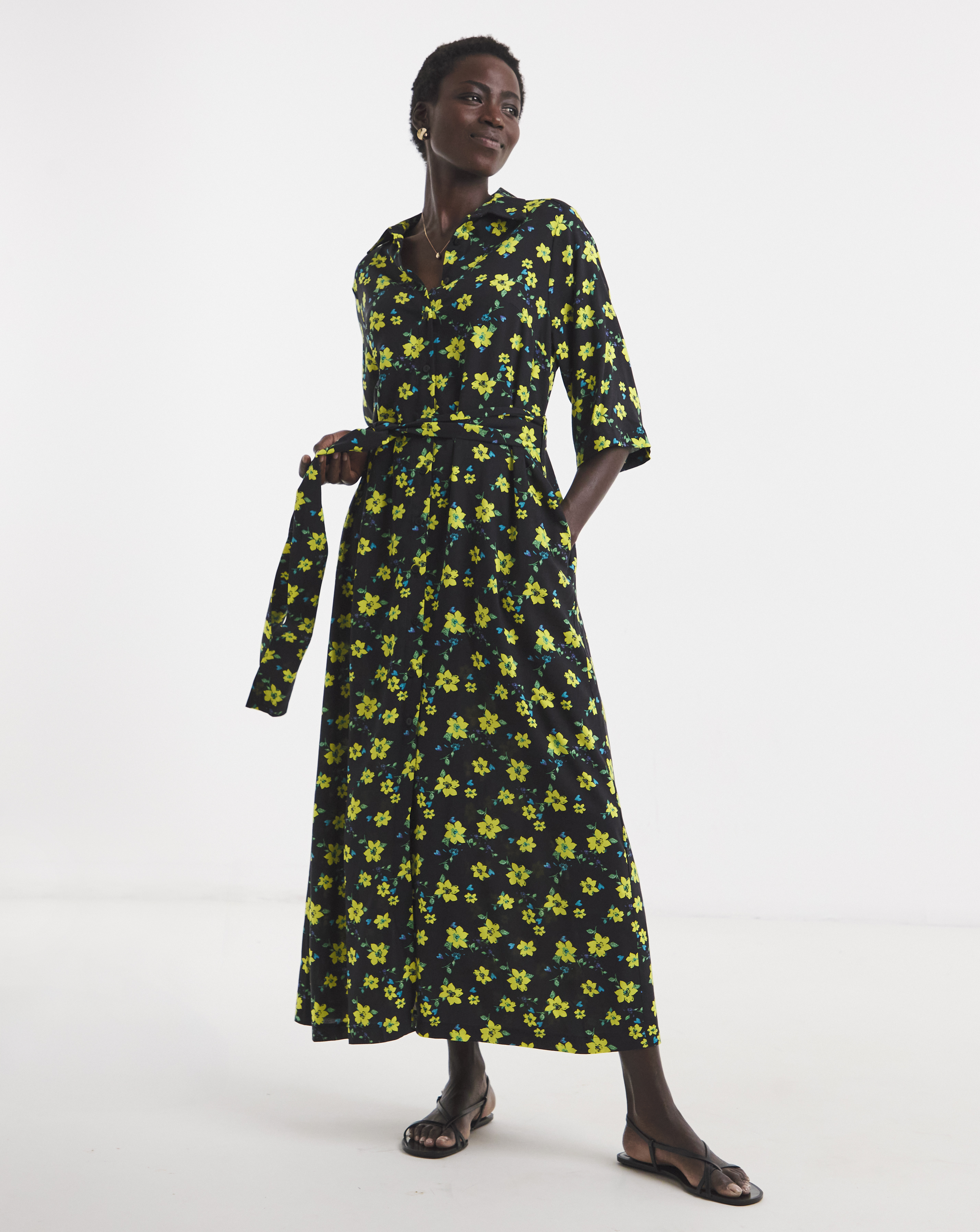Belted Shirt Dress