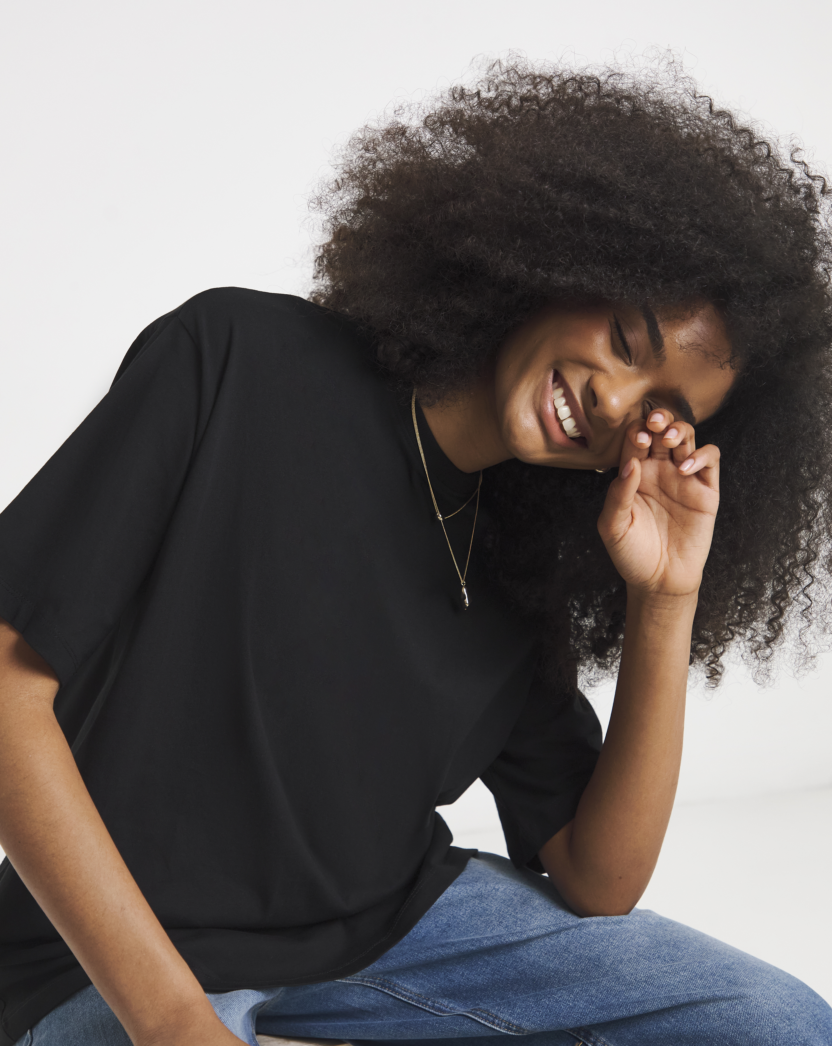 Oversized Slouchy Crew Neck T-Shirt