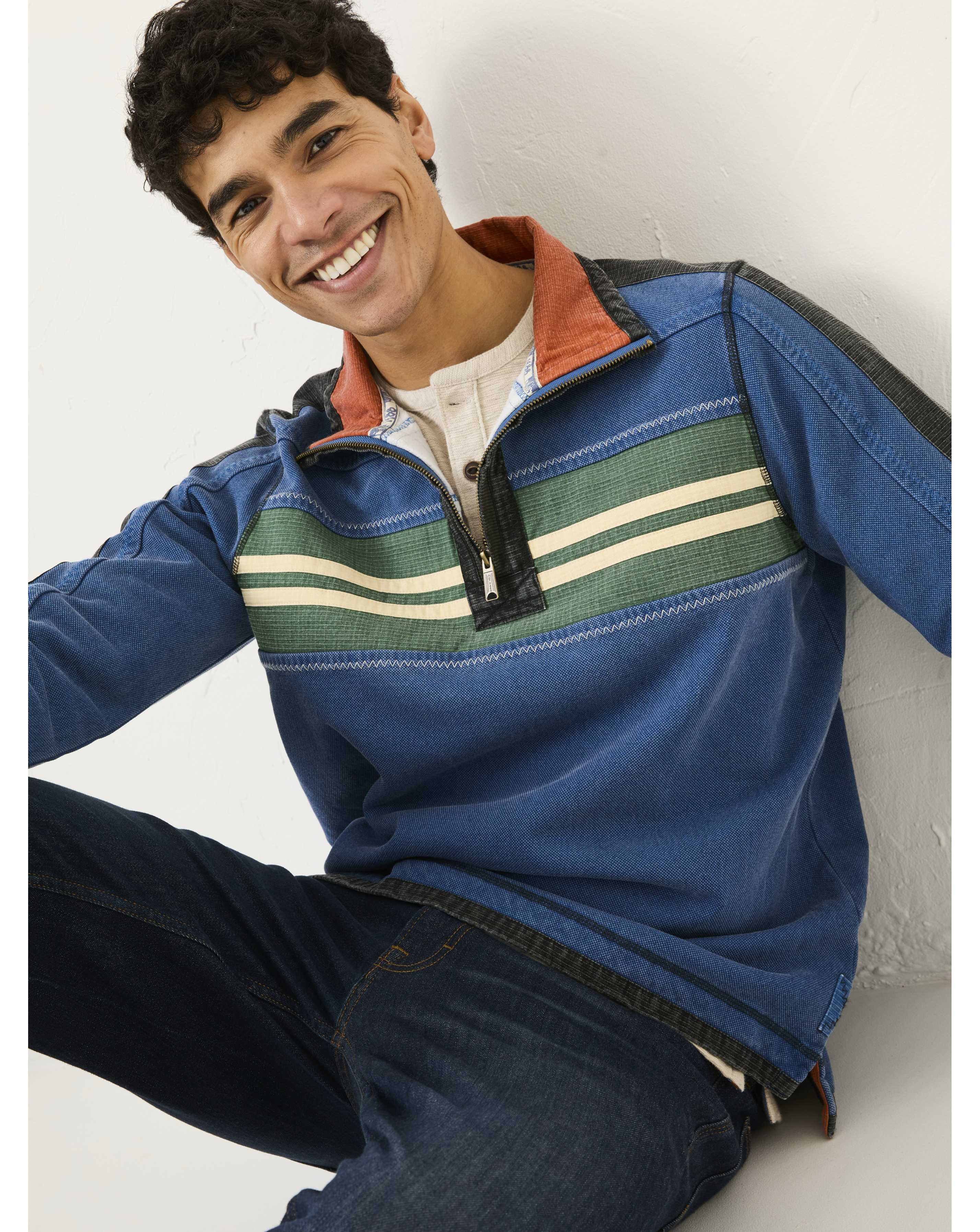 Fatface Airlie Chest Stripe Sweatshirt