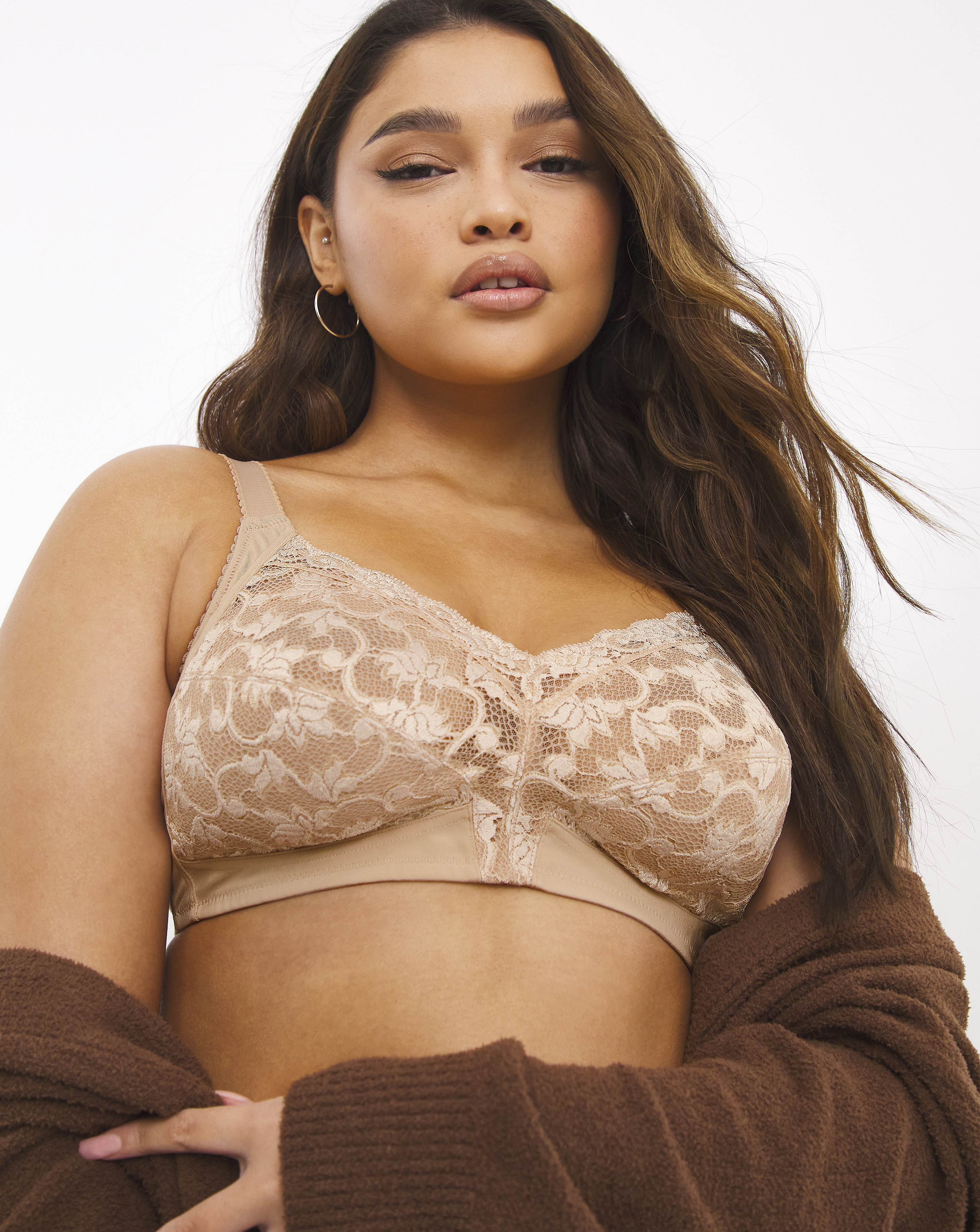 Triumph Delicate Doreen NonWired Bra In Nude | UK Size 36B Women's