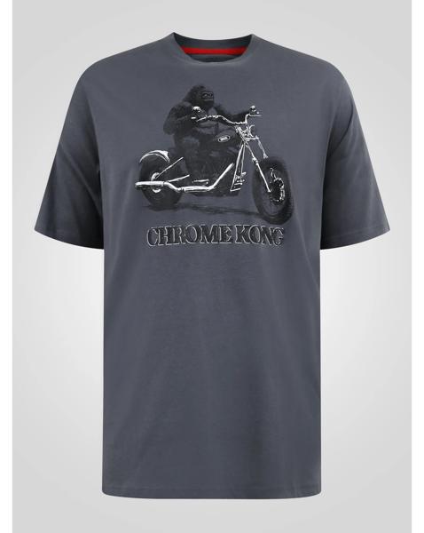 D555 Craig Gorilla Biker Printed T-shirt