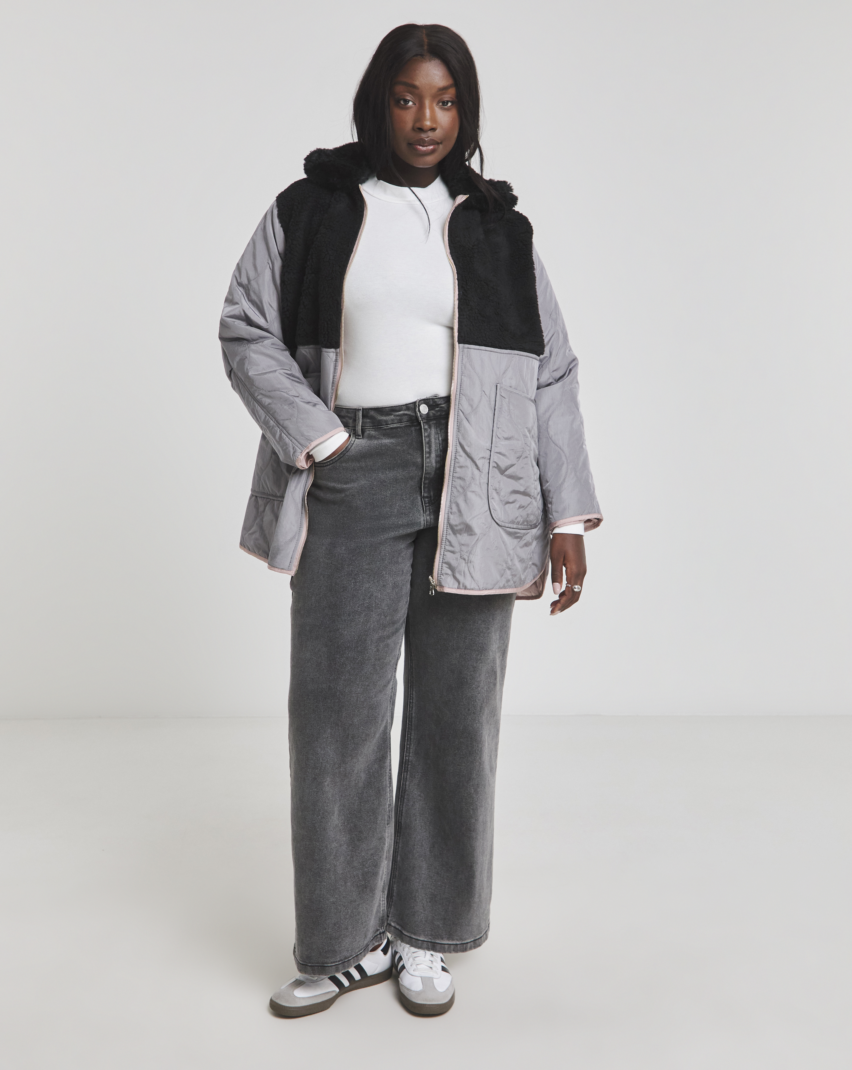Grey Reversible 2 in 1 Hybrid Coat