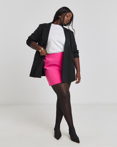 Hot Pink - Women's - Tailored Mini Skirt - Size 12