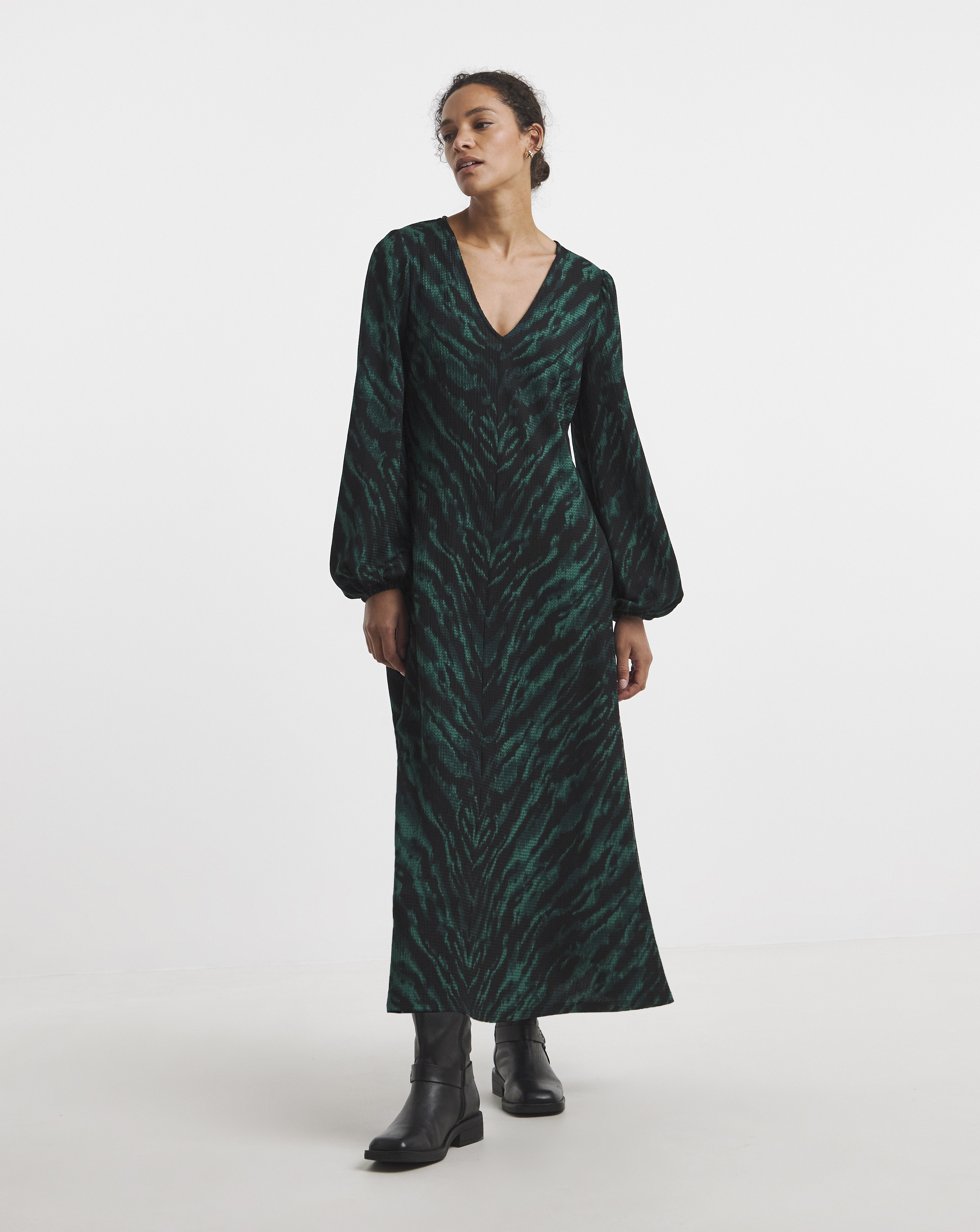 Textured Jersey Maxi Dress