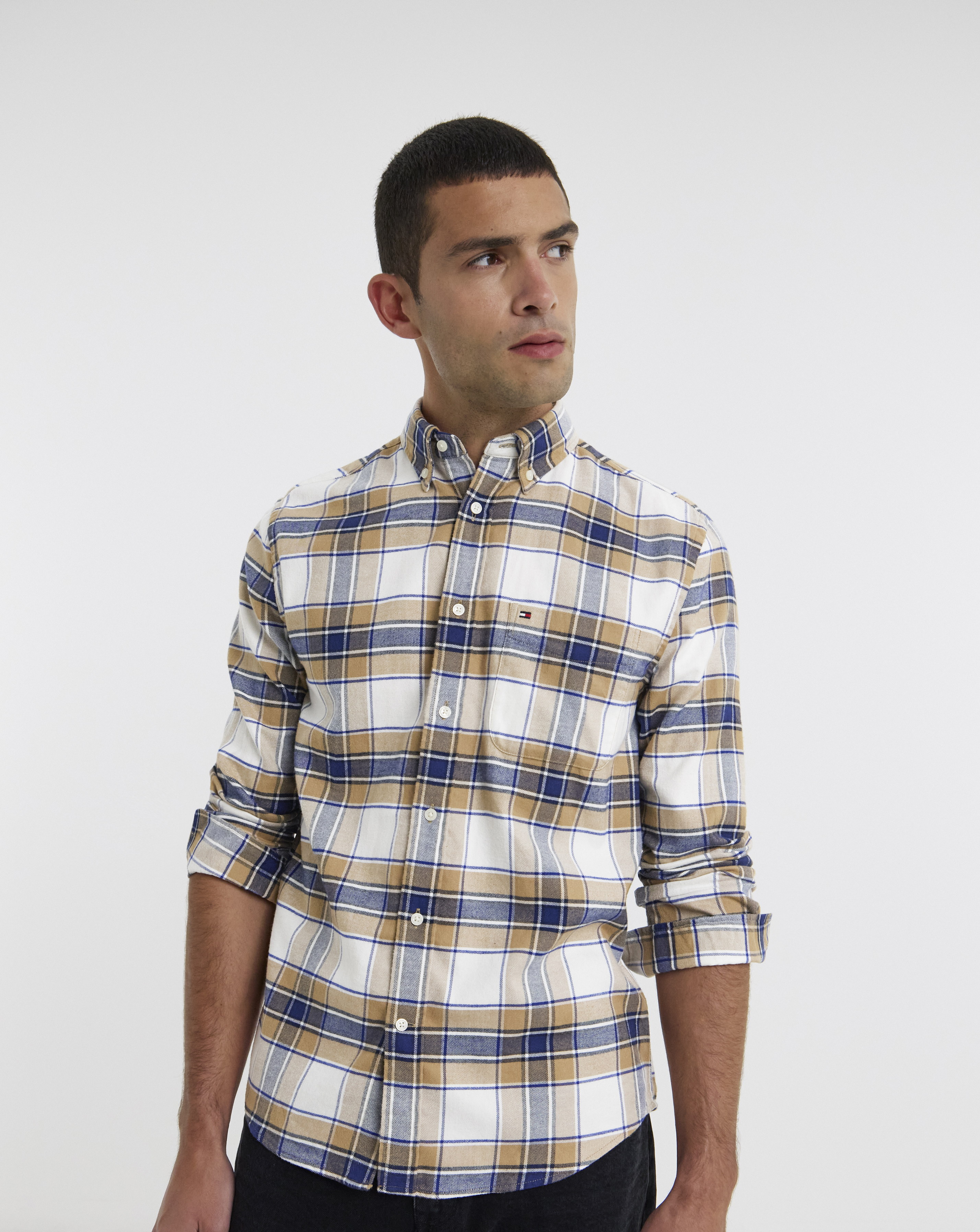 Tommy Hilfiger Tartan Shirt - Beige