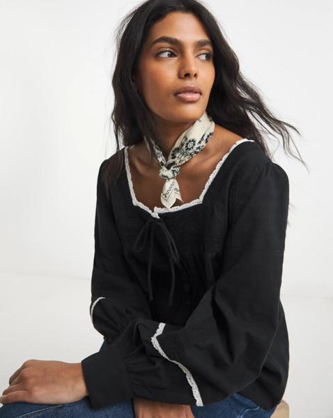 Simply Be Lace Trim Blouse
