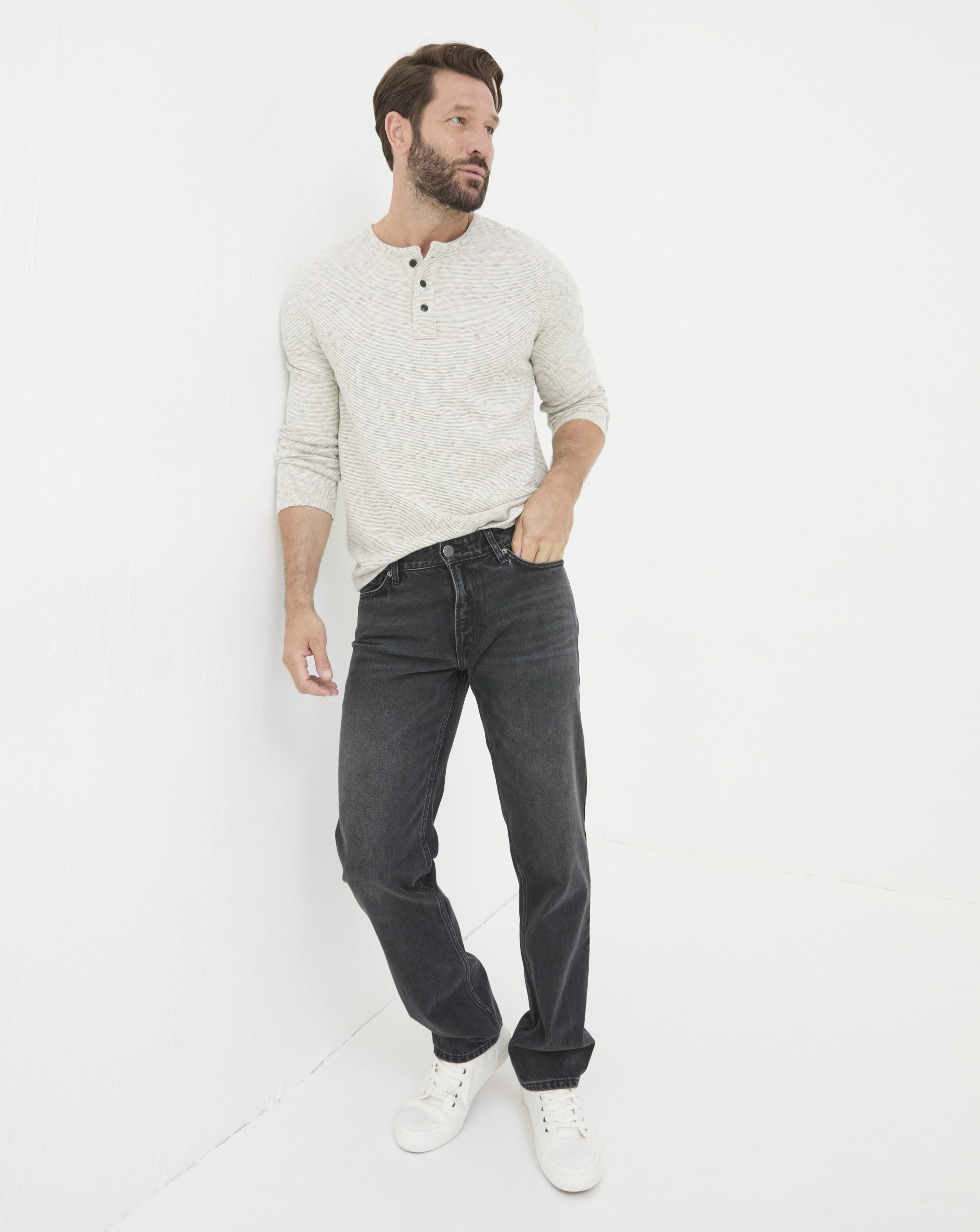 FatFace Washed Denim Jean - Black