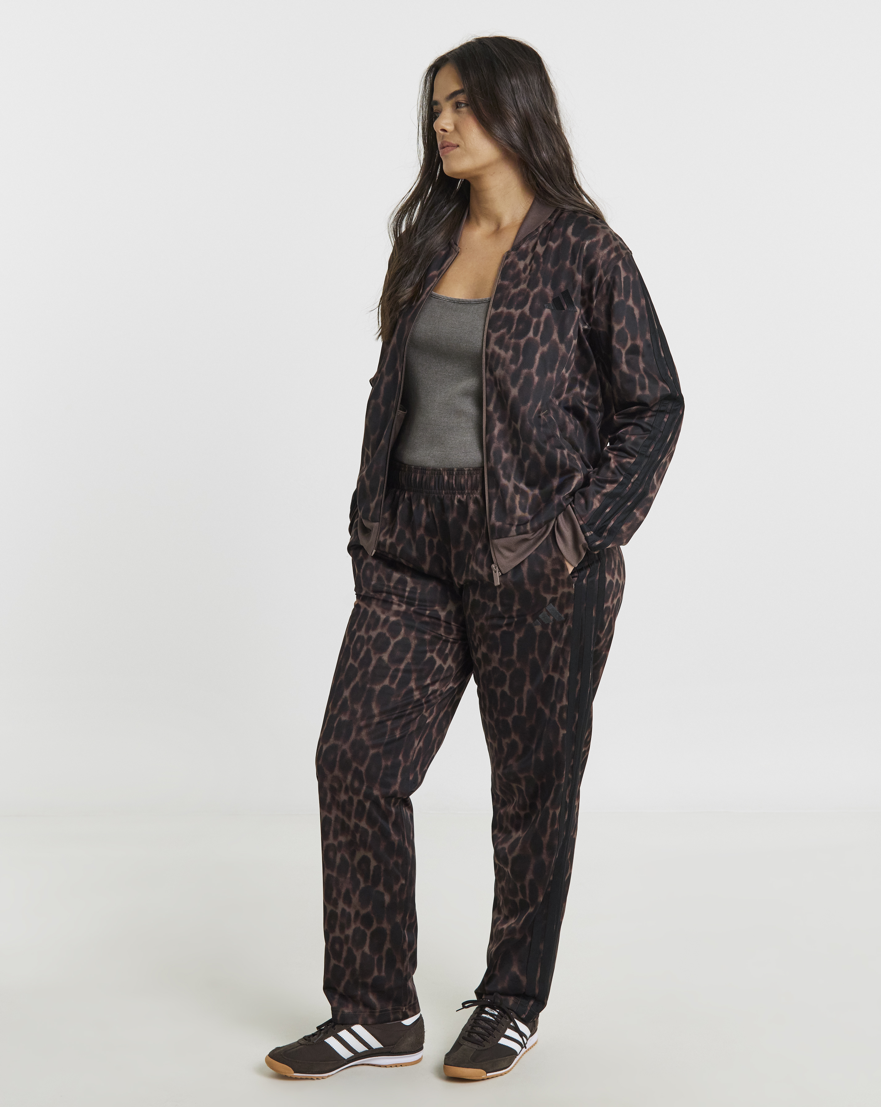adidas Leopard Print 3 Stripes Tracksuit