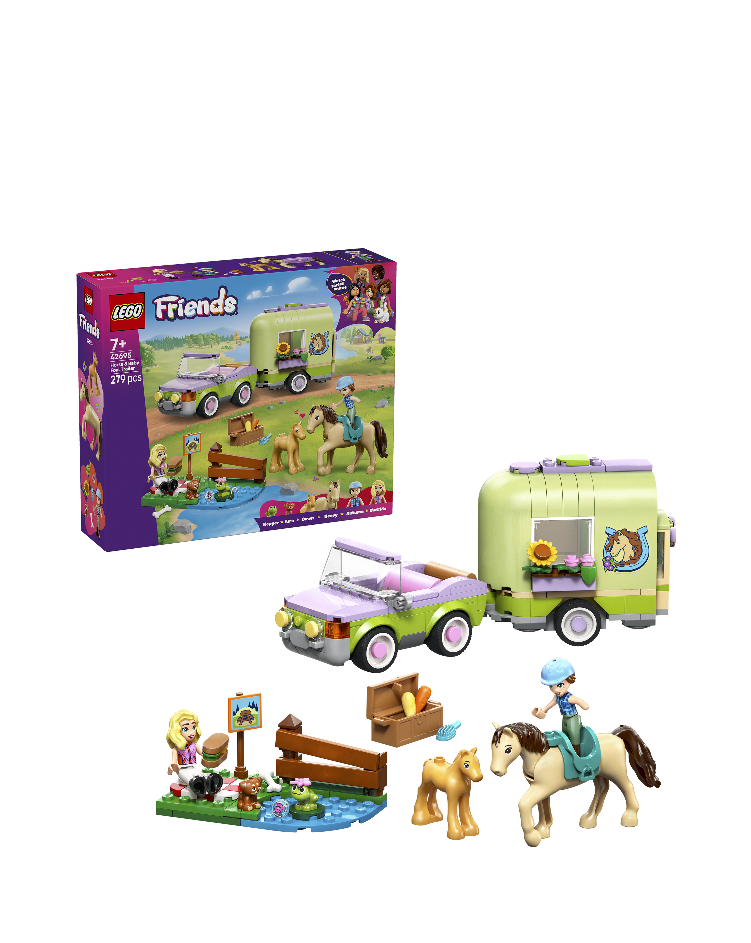Lego Friends Horse & Baby Foal Trailer