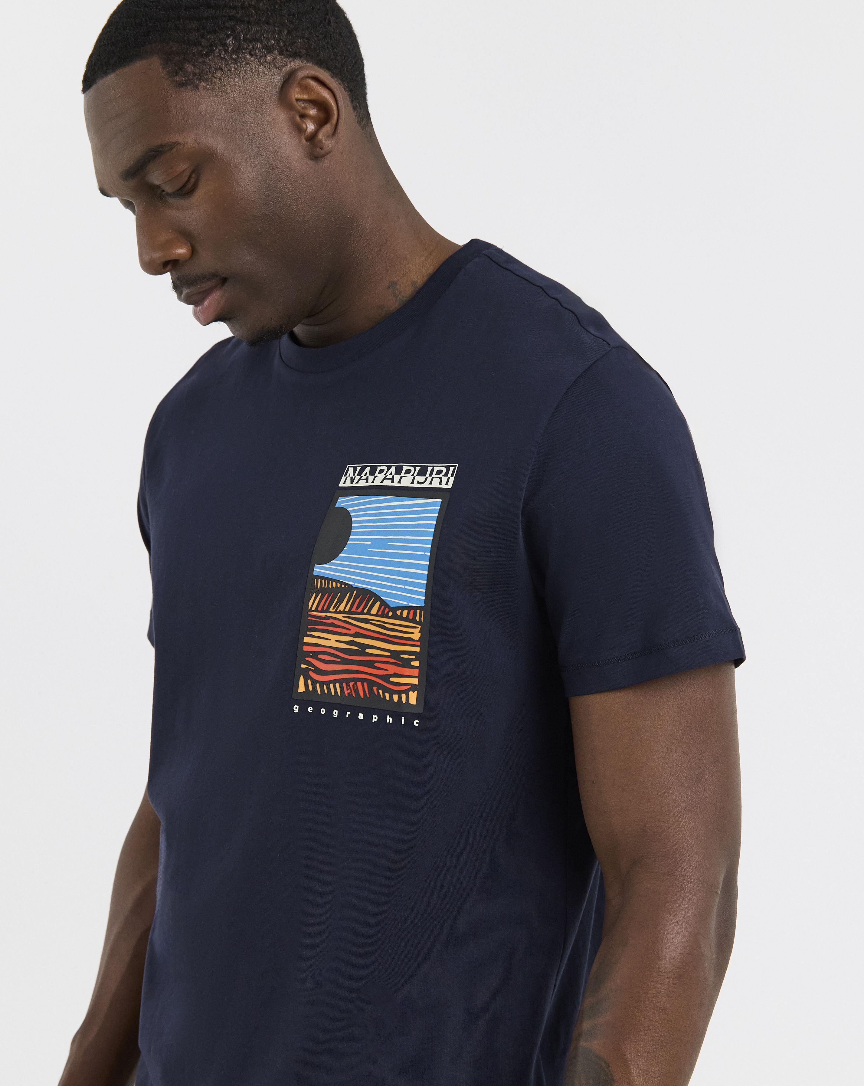Napapijri Valdor Graphic T-Shirt - Navy