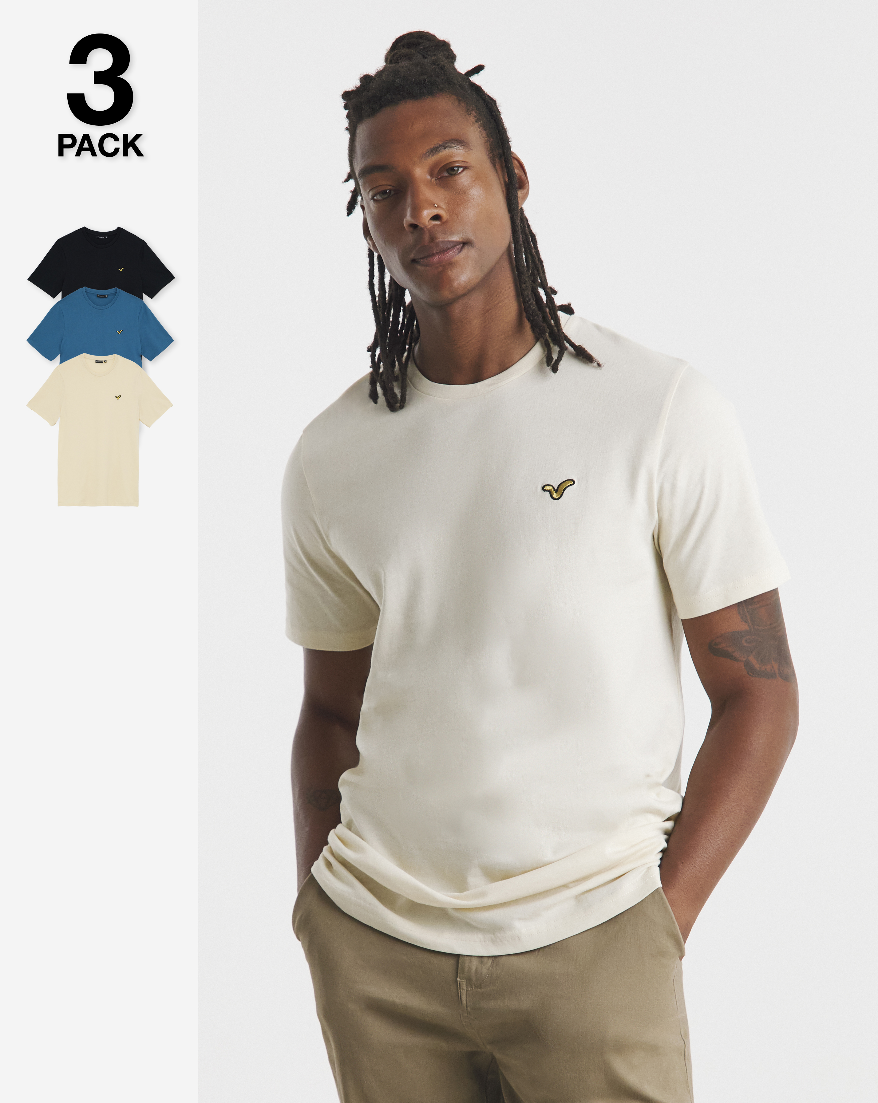 Voi 3 Pack T-Shirts Long
