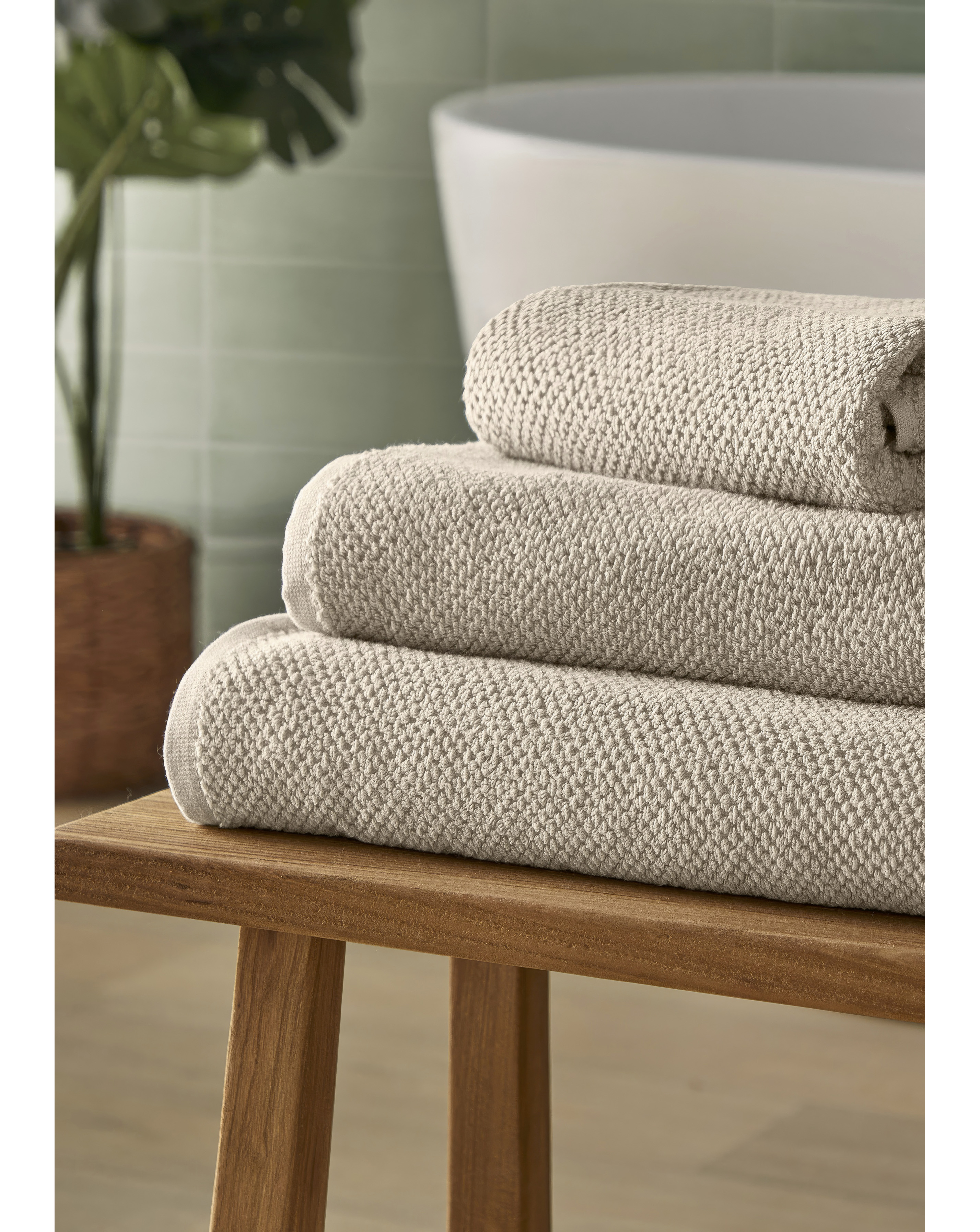 Silentnight Popcorn Waffle Towel Bale