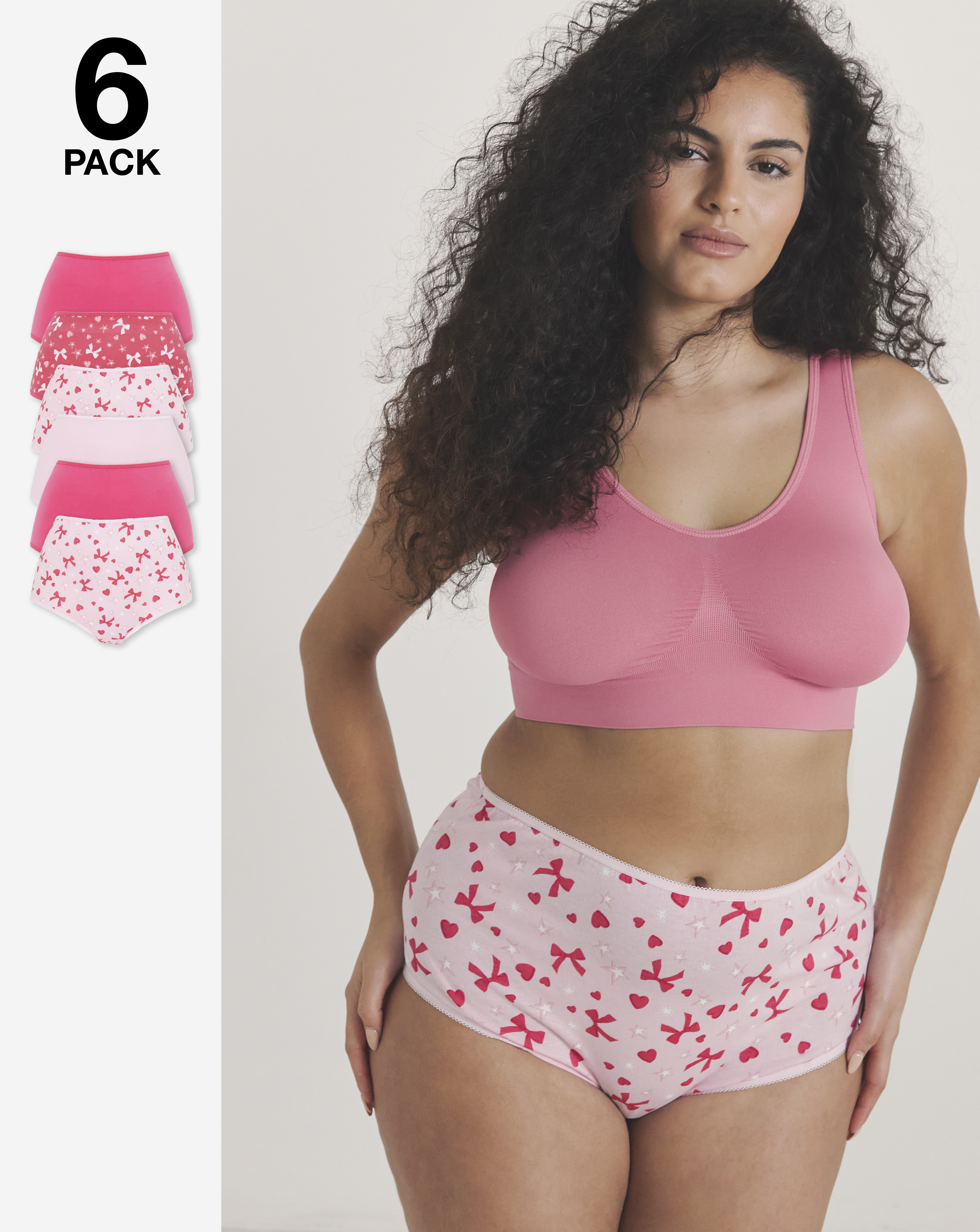 6 Pack Full Brief Knickers
