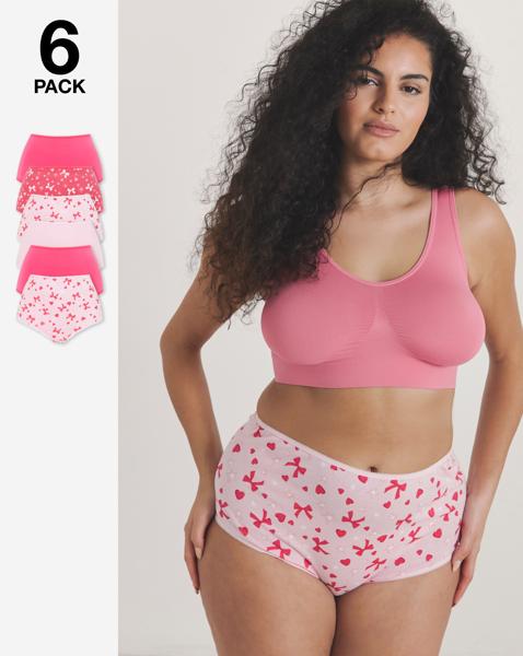 6 Pack Full Brief Knickers